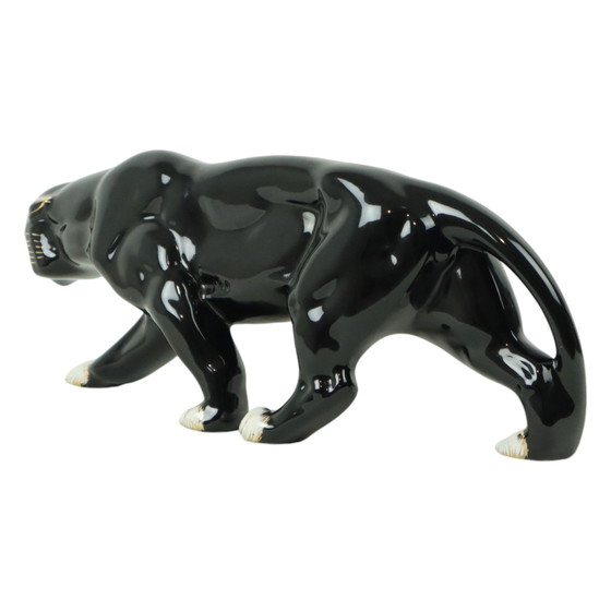 Image 1 of Art Deco Stil Panther Keramik