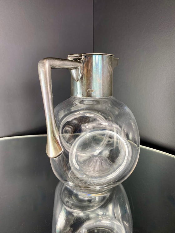 Image 1 of Hukin & Heath Verzilverde Karaf by Christopher Dresser