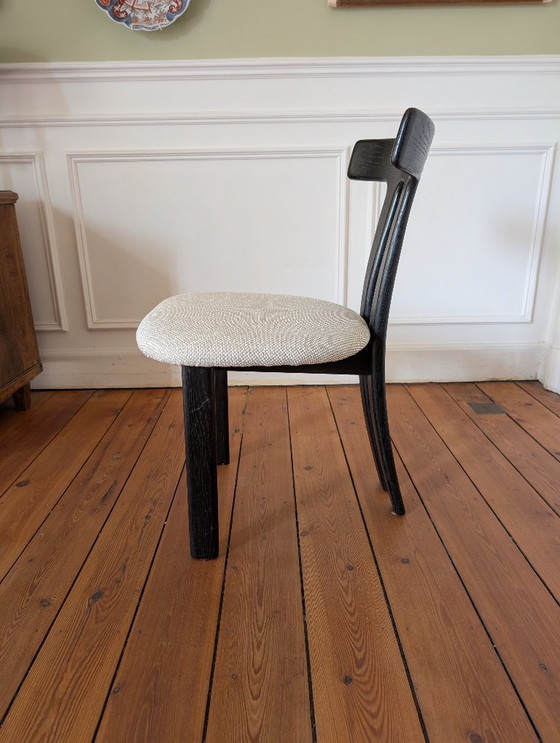 Image 1 of Set aus 4 Eichenholz-Esszimmerstühlen in T-Form