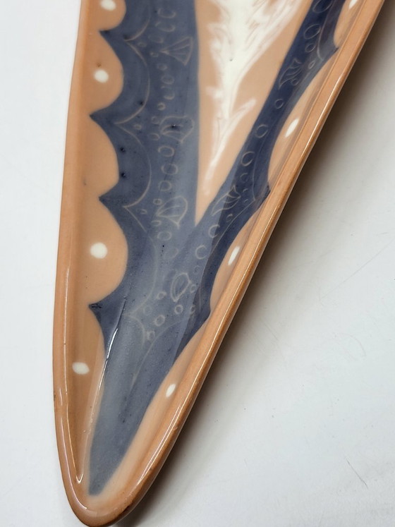 Vaciabolsillos triangular, Gabrielle Mackiewicz de cerámica Francia 1950 – Objetos decorativos (photo 6 of 11)