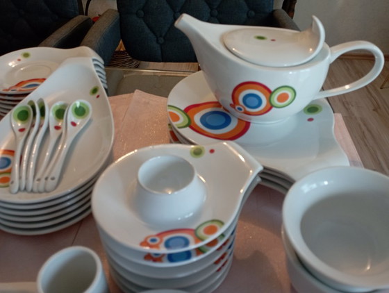 Image 1 of Servizio da tavola vintage anni '70, design eccezionale, 43 pezzi, rarissimo!