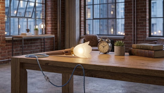 Image 1 of Table lamp or torch-style wall sconce