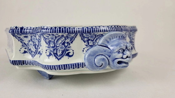 Gien ceramic basin from the 20th century – Plant pot, Porcelain (photo 12 of 12)