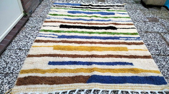 Image 1 of Tapis berbère en laine noué à la main, 243 x 168 cm
