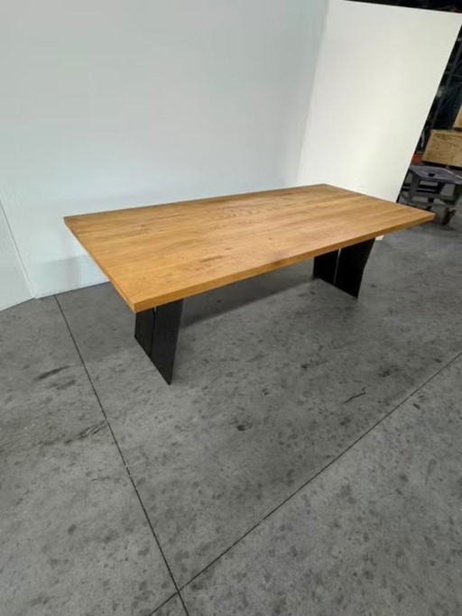 New Bert Plantagie Oak Dining Table Rectangular 220x100x77cm – eettafels, Wood (photo 2 of 5)