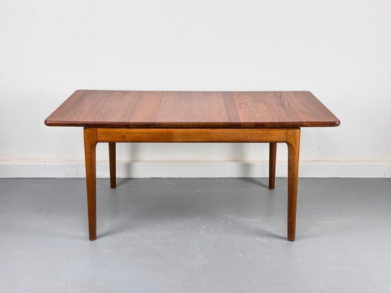 Image 1 of Extendable Solid Teak Dining Table by Glostrup, 1970s