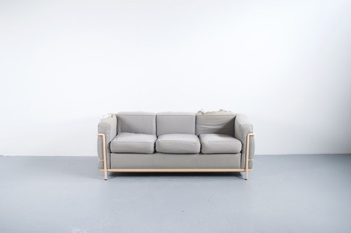 3-SEATER SOFA LC2 LE CORBUSIER ANNÉES 70' CASSINA ÉDITEUR