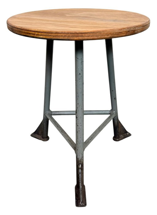 Grey Industrial Workshop Stool, 1960s