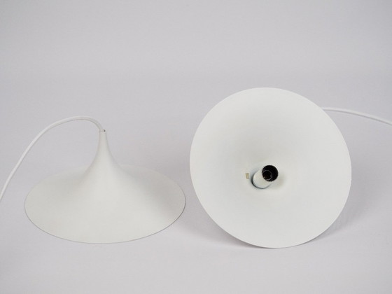 Image 1 of Coppia di 2 lampade a sospensione vintage danesi Semi di Bonderup e Thorup, Fog og Morup