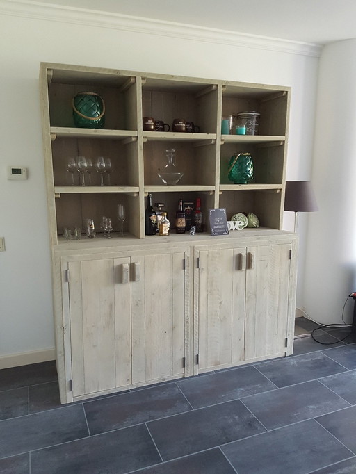 Buffet cabinet scaffold wood