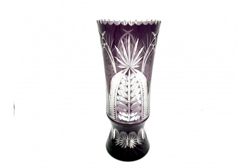 Grand vase en cristal, Pologne, années 1960