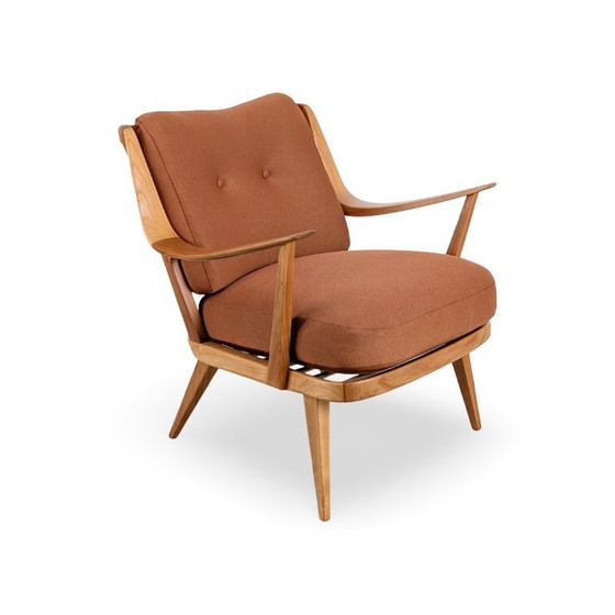 Image 1 of Originele Knoll Antimott fauteuil, vintage design, fauteuil uit het midden van de 20e eeuw.