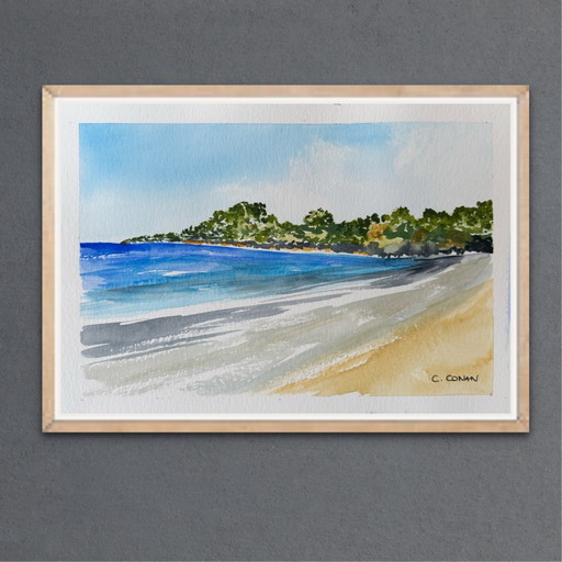 Seaside watercolor