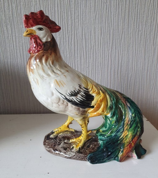 Ceramic Rooster Statue - Italy - 22 cm