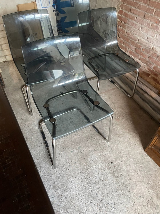 6x IKEA chairs – Dining chairs, Metal, Plastic (photo 2 of 5)