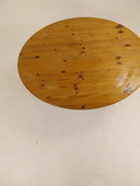 1 x Rainer Daumiller grenen ovale salontafel 1970's 