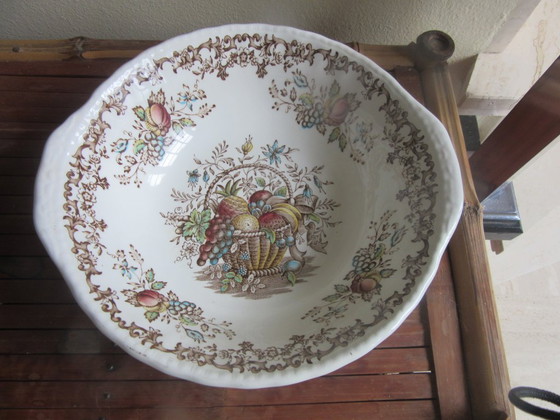 Royal Tudor Fruits and Flowers Ceramic Small Bowl Vintage (photo 7 of 8)