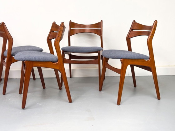Teak Dining Chairs by Erik Buch for Chr. Christensens Møbelfabrik, 1960s, Set of 6 – Wood (photo 5 of 24)
