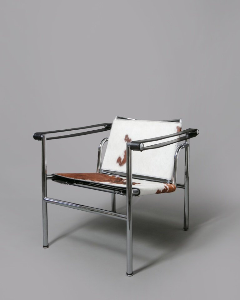 Sedia LC1 di Le Corbusier per Cassina, anni '80