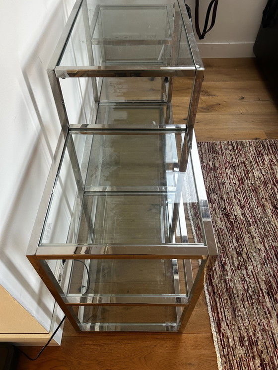 Image 1 of Eichholtz Wandmöbel aus Metallglas