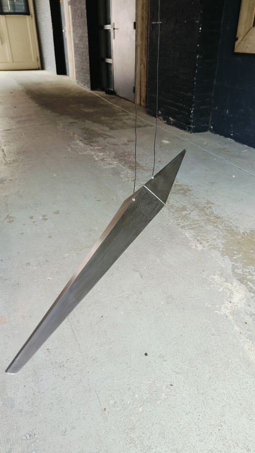 Hala Halogen Design 80s Space Age Minimalist Suspension Lamp