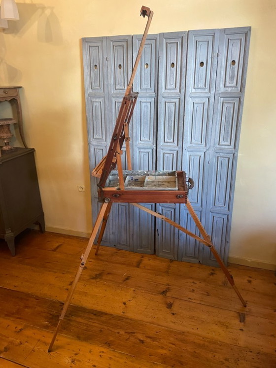 French 1920s Portable Easel Field Easel Painter's Easel – Decorative Objects, Wood (photo 10 of 17)