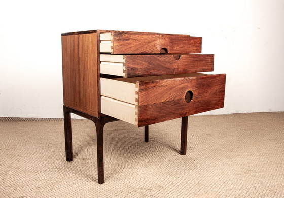 Image 1 of Deense palissanderhouten ladekast, model “Entre” van Kai Kristiansen voor Aksel Kjersgaard 1960.