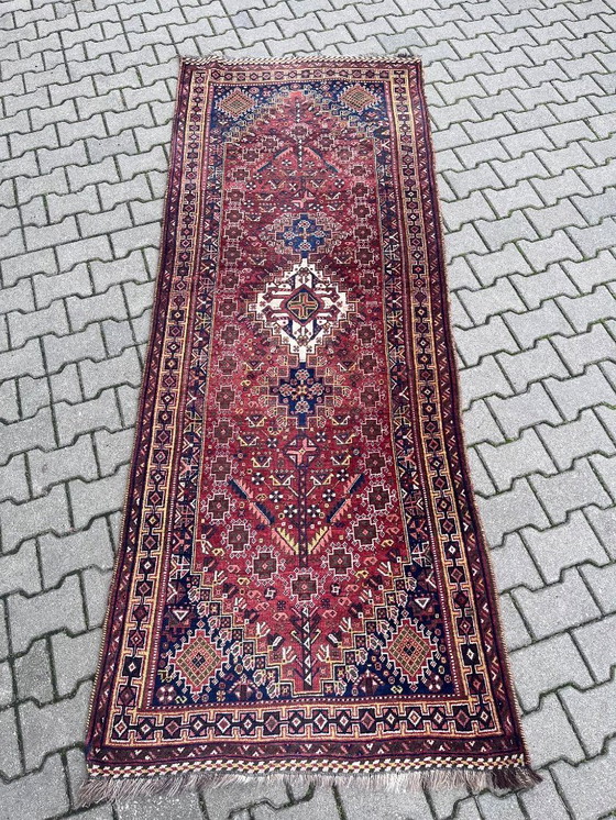 Image 1 of 100% wollen vloerkleed uit de jaren 1940