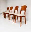 Set van 4 Deense designstoelen van Gramrode uit de 1970’s