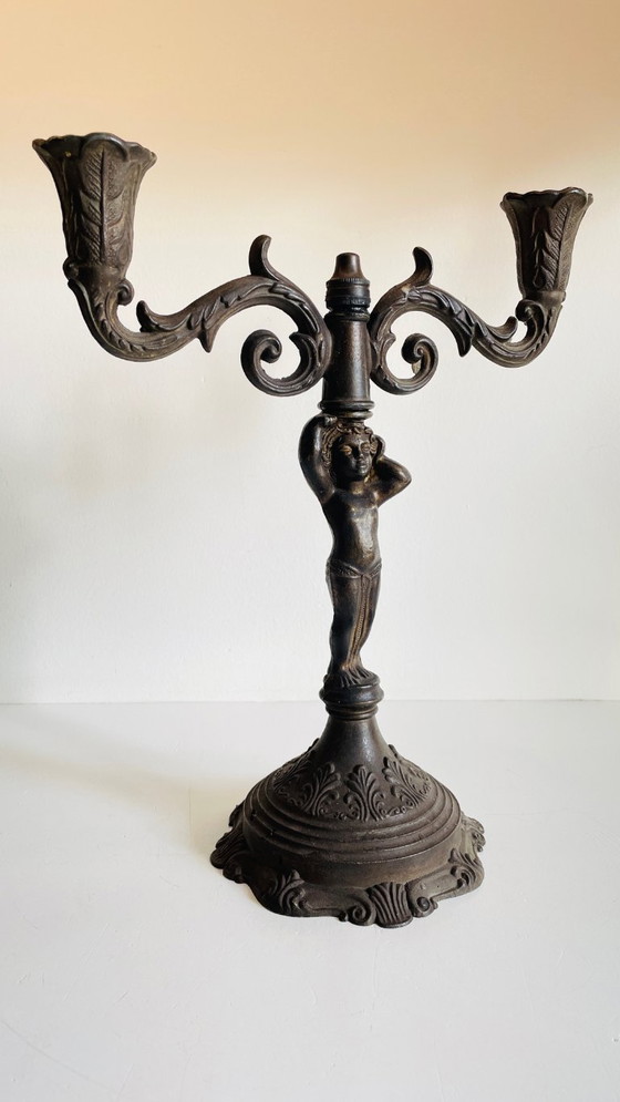 Image 1 of PORTACANDELE IN STILE ART NOUVEAU