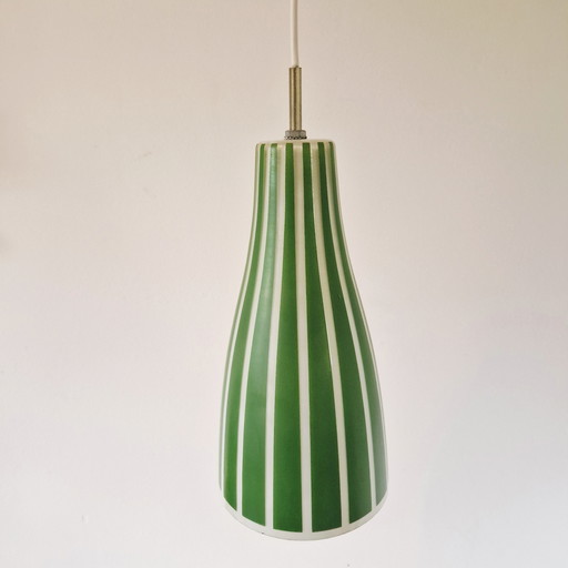 Lampe suspendue vintage en verre lampe suspendue verte