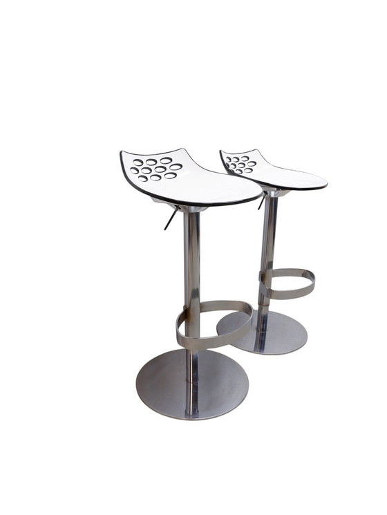 Image 1 of Set of 2 Calligaris bar stools