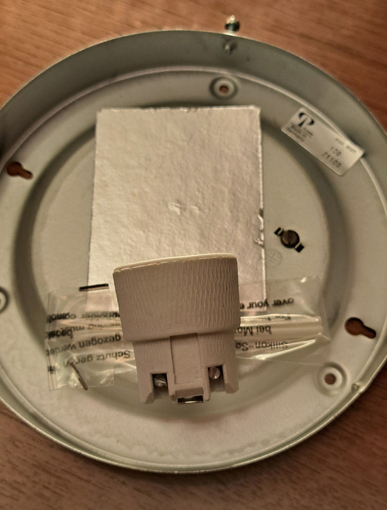 Image 1 of Plafonnier Peill & Putzler – Verre cristal, aspect doré, style rétro années 70