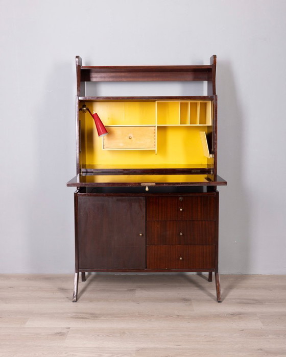 Image 1 of Pagina 1 di 29 Credenza alta in legno vintage anni '50 disegnata da Umberto Mascagni