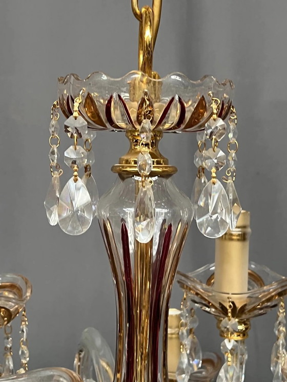 Splendore veneziano. Cristallo, vetro, dipinto a mano. 12 punti luce. – Lampadari, Crystal, Glass (photo 6 of 9)