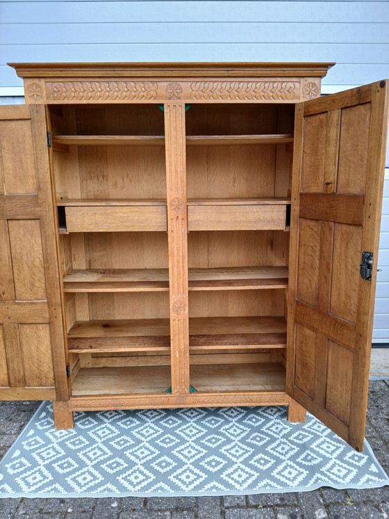 Image 1 of Beautiful Quality 20th Century Buffet Cabinet / Cupboard With Carvings by Zonnerad among others