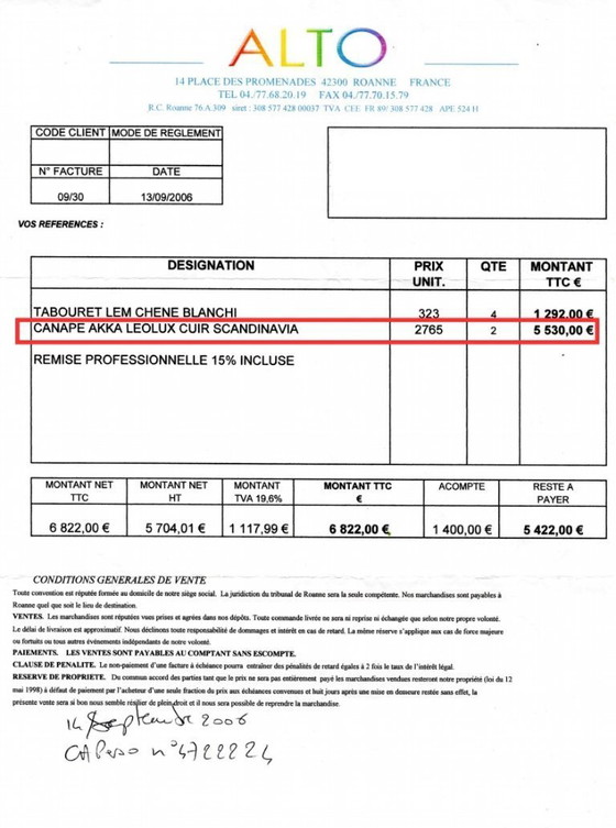 Image 1 of 2 schwarze Leolux-Ledersessel