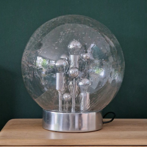 Vintage Doria Leuchten “Big Ball” table lamp – Space Age design (1970s, Germany)