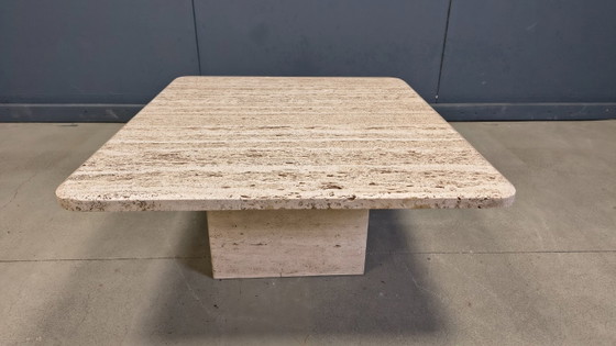 Image 1 of Vintage travertine coffee table, 1970s 