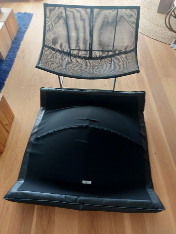 Montis Butterfly Sessel, schwarzes Leder, neuwertig – Leather, Metal (photo 6 of 8)