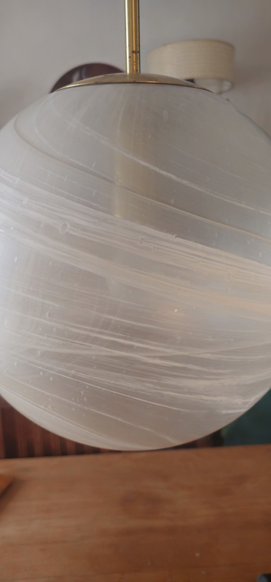 Image 1 of Juego de lámparas colgantes con forma de globo de Peill & Putzler