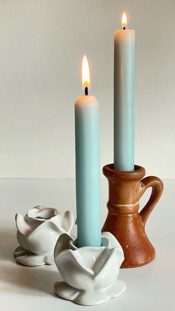 Image 1 of Candelieri d'epoca in porcellana e gres