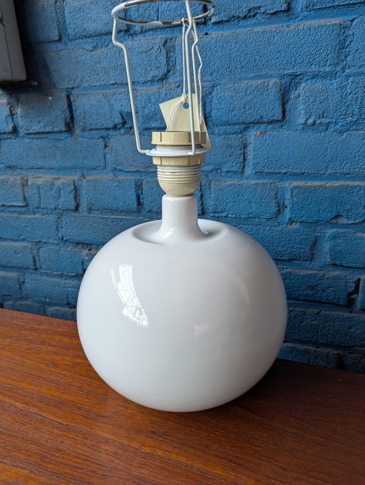 Deense vintage witte tafellamp 