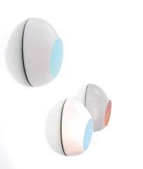 As good as new Set of 2 Luceplan Goggle Wall lights – Ross Lovegrove – Plastic (photo 6 of 7)