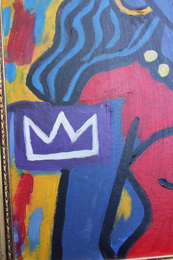 Image 1 of Late 20th Century Neo-Expressionist Bright Bold Color Post Modern Cubist