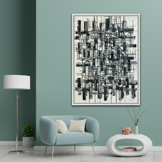 Image 1 of Natia Antadze Abstracte compositie XXL