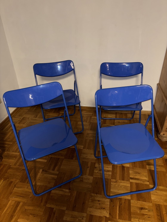 Image 1 of Vintage Ikea Niels Gammelgard TED-stoelen, set van 4