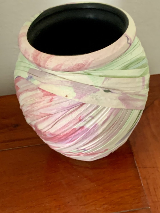 Draped Stoneware Vase by Emilio Robba for Drimmer 80-90s – Drimmer par Robba, Cotton, Ceramic (photo 4 of 11)