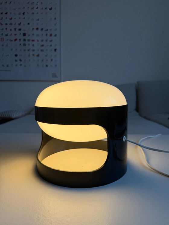 Lampe Joe Colombo KD 27, vintage Kartell, Plastique, Plexiglas, Noir (photo 3 sur 9)