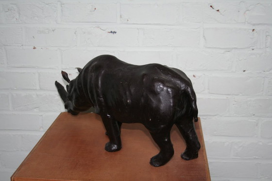 Image 1 of Rinoceronte grande in pelle vintage
